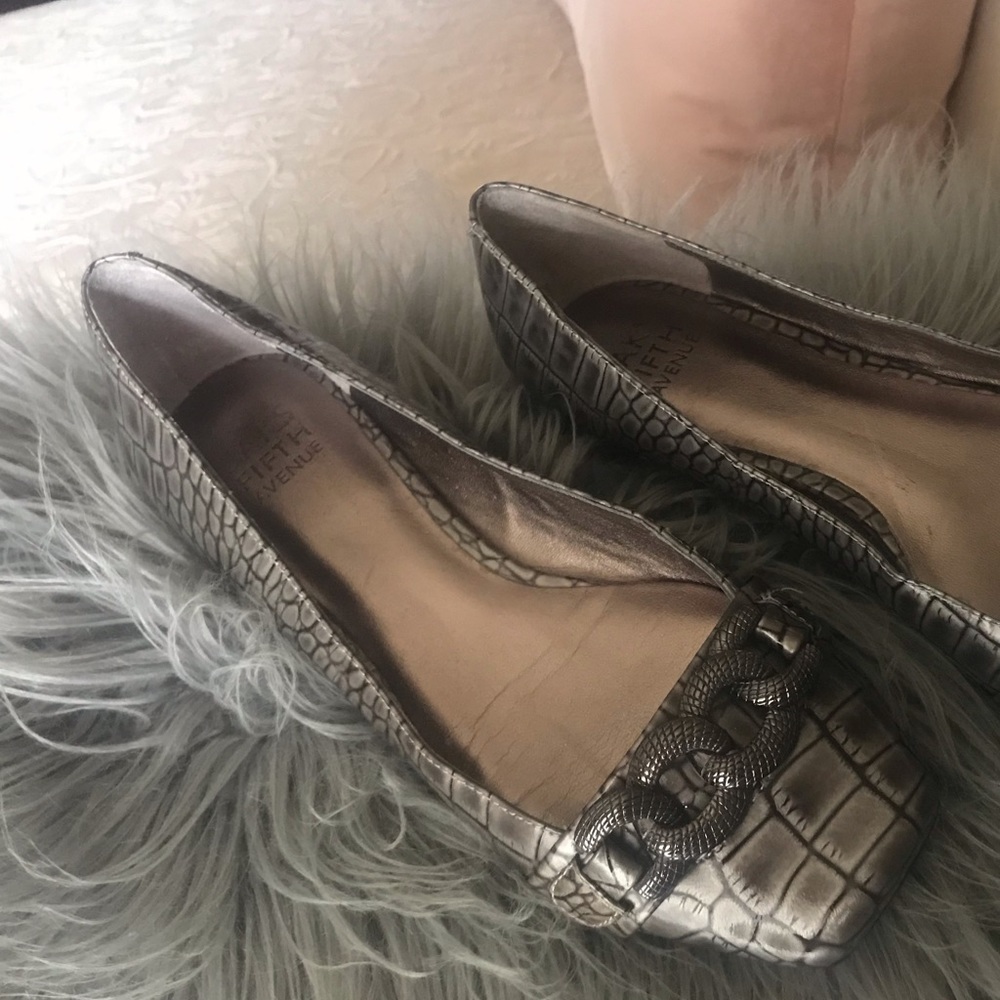 Sale! Sale!🛍 Flat patent platinum shoes
